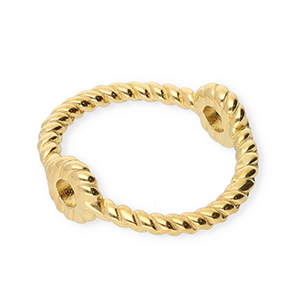Componenti in acciaio inossidabile anellino chiuso con 2 anellini 13mm oro