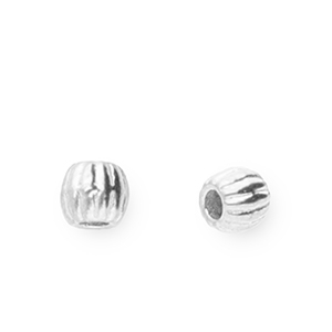 Perline in acciaio inossidabile 3mm argento