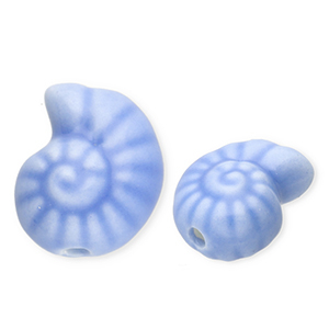 Perline di ceramica conchiglia blu