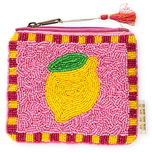 Pochette limone lilla-giallo-verde