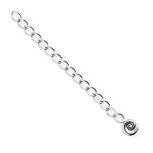 BY31&reg; Componenti in acciaio inossidabile allungatrice set spirale argento