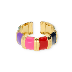 Anelli in acciaio inossidabile oro-multicolore