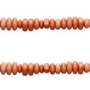 Perline di ceramica a forma di ciottolo terracotta