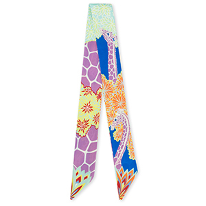 Bandana foulard con giraffa multicolore