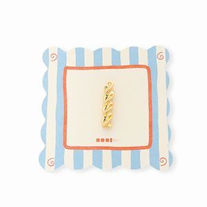 BY31&reg; Ciondoli in ottone Eco-brass pasta fusilli oro