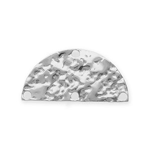 BY31&reg; Componenti in acciaio inossidabile distanziatore semi-rotondo con 4 anellini argento