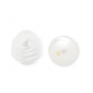 Imitazione di perle d'acqua dolce a forma di uovo bianco