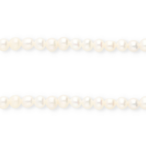 TQ Perle di acqua dolce ovale bianco naturale