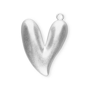 Ciondoli accattivanti a cuore Argento