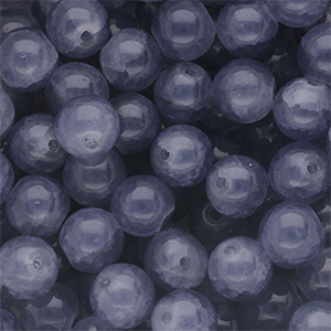 Perline di vetro 8mm blu denim