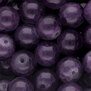 Perline di vetro 12mm viola