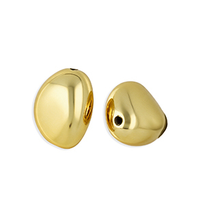 Perline in acrilico ovale oro