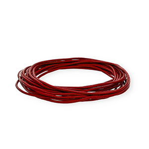 Pelle 2mm tubolare rosso