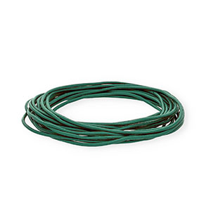 Pelle 2mm tubolare verde ottanio scuro