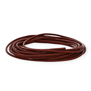 Pelle 3mm tubolare bordeaux scuro