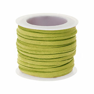 Similpelle scamosciata piatta 3 mm verde lime