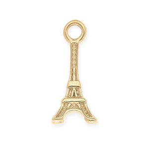 Ciondoli in acciaio inossidabile Torre Eiffel oro