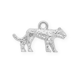 Ciondoli in acciaio inossidabile leopardo argento