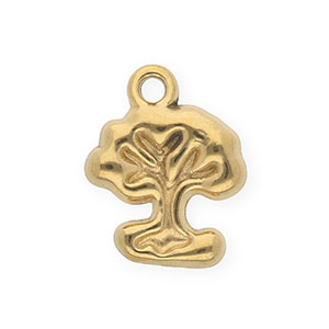 Ciondoli in acciaio inossidabile albero oro