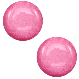 Cabochon Polaris Elements 12 mm classico Mosso lucido rosa peonia