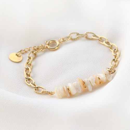 Idee che puoi realizzare con la celebre catena in acciaio inox e perline in pietra naturale: 