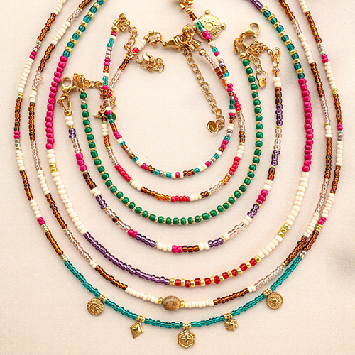 Come abbinare le perline di vetro rocailles 