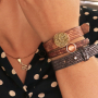 Mock Croc: bracciali Cuoio&reg; con stampa coccodrillo di grande tendenza