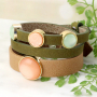 Mix&match e crea facilmente bracciali Cuoio&reg; alla moda