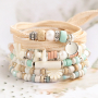 Come realizzare bracciali e collane estive con diverse perline in ceramica greca DQ 