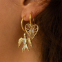 Gioielli minimal con ciondoli in acciaio inox con strass 