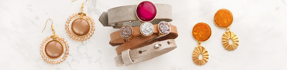 Castone/passante Cuoio&reg; per cuoio 8 mm e cabochon 12 mm