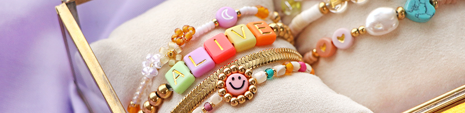 Perline alfabeto in acrilico