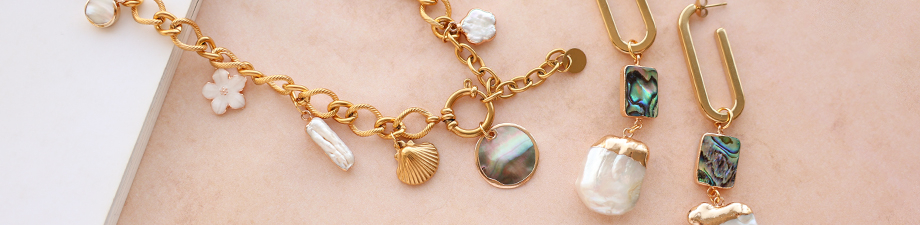 Novità! Ciondoli e distanziatori di perle d'acqua dolce Novità! Ciondoli e distanziatori di perle d'acqua dolce