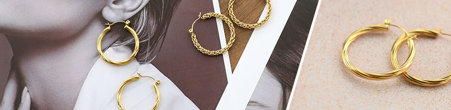 Nuova collezione di orecchini in acciaio inossidabile Nuova collezione di orecchini in acciaio inossidabile