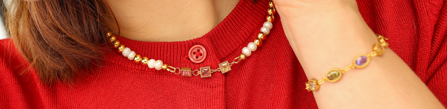 Wow! Ciondoli e distanziatori in acciaio inox con zirconi Wow! Ciondoli e distanziatori in acciaio inox con zirconi