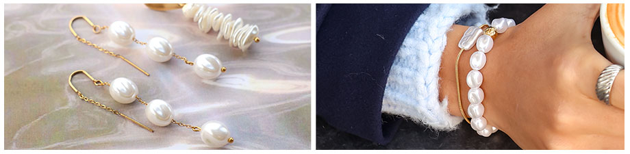 Novità! Imitazione di perle d'acqua dolce in varie forme Novità! Imitazione di perle d'acqua dolce in varie forme