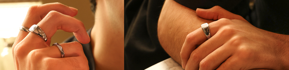 Nuova serie di anelli in acciaio inossidabile per uomo Nuova serie di anelli in acciaio inossidabile per uomo