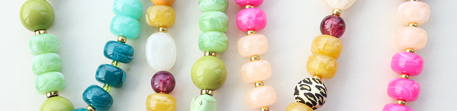 Nuova serie di perline in acrilico a disco