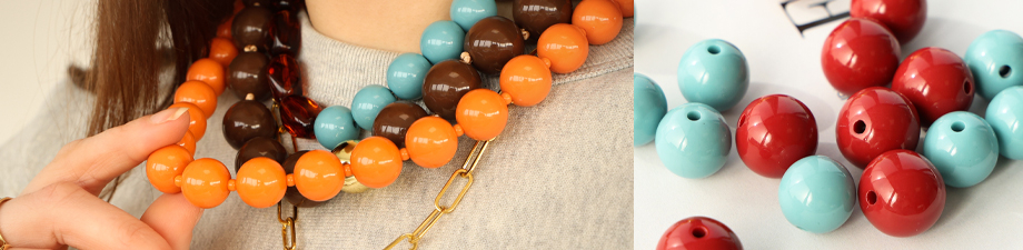 Nuova serie di perline in acrilico DQ rotonde Nuova serie di perline in acrilico DQ rotonde