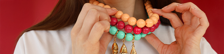 Nuove collane BY31® con perline in acrilico rotonde Nuove collane BY31® con perline in acrilico rotonde