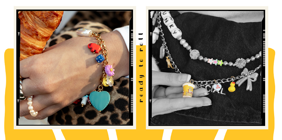 Crea una decorazione allegra per le borse con i ciondoli in resina natalizi